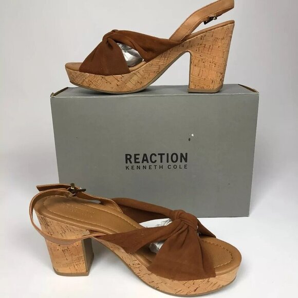 Kenneth Cole Reaction Tole Booth Ankle-Strap Sandals Tan 8.5M - Picture 3 of 7